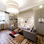 Гостиная в свете фар